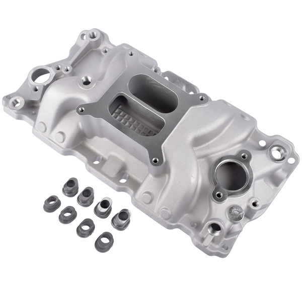 进气歧管 Dual Plane High Rise Intake Manifold For 57-86 SBC V8 305 327 350 400 1500-6500-2