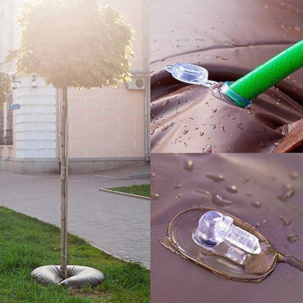 2Pack15加仑树木自动灌溉环袋与重型锁定拉链，抗紫外线聚氯乙烯材料的灌溉植物-7