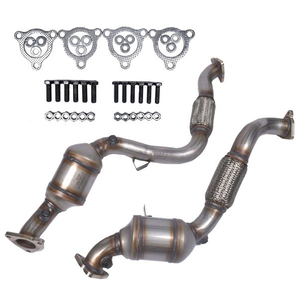 三元催化器 2x Front Catalytic Converters for Porsche Cayenne 3.6L V6 GAS DOHC 2008 2009 2010 95511303501 955113033AX-7