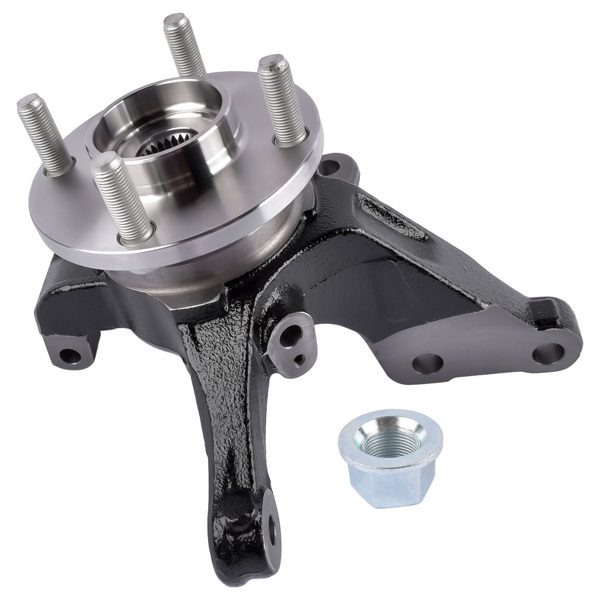 转向节总成 Front Left LH Wheel Hub Bearing Knuckle Assembly Fits for Nissan Versa 1.6 S SL SV Note 1.6L L4 2014-2019 BR935009LK 9530100-7