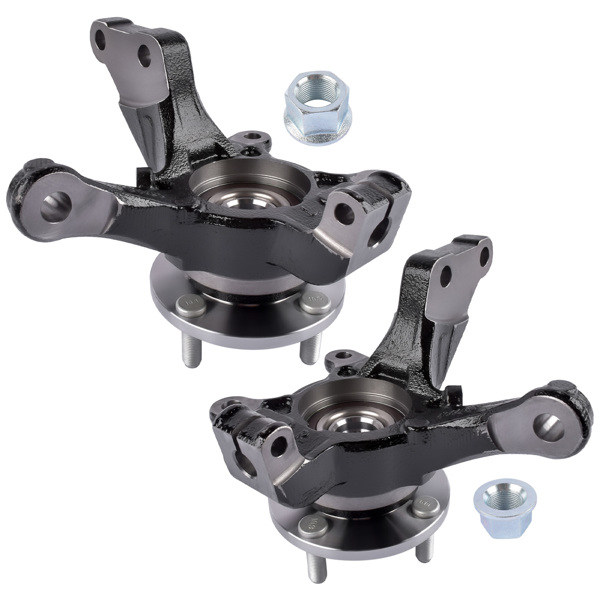 转向节总成 Front Left & Right LH & RH Wheel Bearing Hub Knuckle Assembly For Nissan Versa 1.6 S SL SV Note 1.6L L4 2014-2019 BR935010LK 9530200 BR935009LK 9530100-3