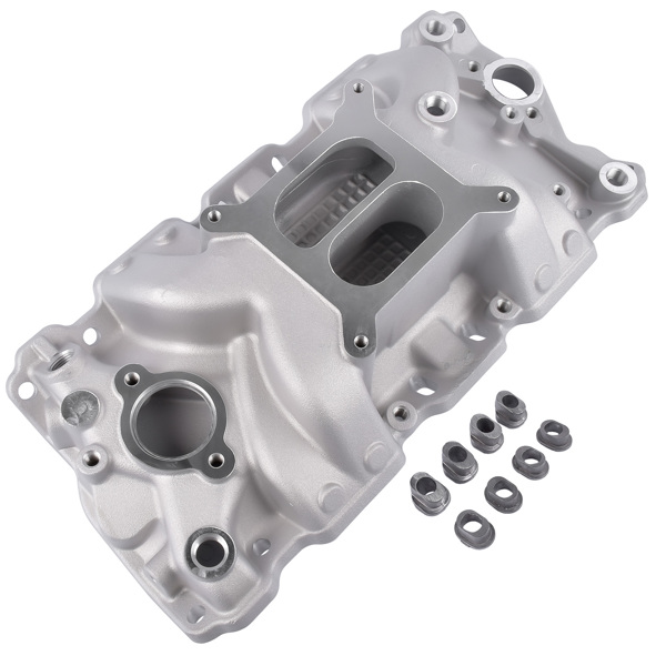 进气歧管 Dual Plane High Rise Intake Manifold For 57-86 SBC V8 305 327 350 400 1500-6500-4