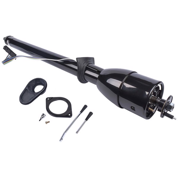 A3-汽车转向柱 35" Manual Black Floor Shift Steering Column for 67-72 Chevy/ GMC C10 C20 Pickup-2