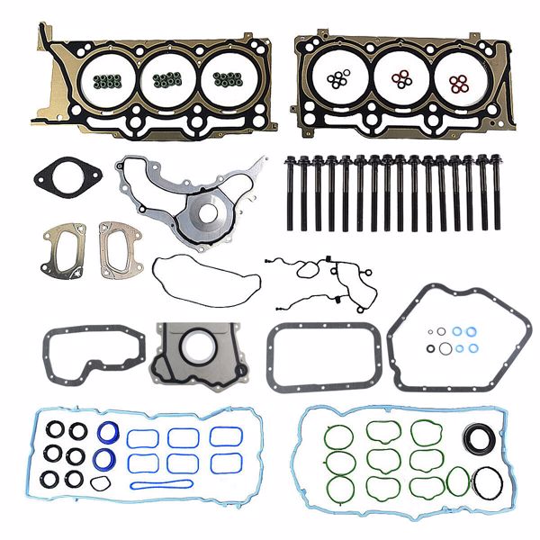 发动机大修包 Fits 2011-2015 Chrysler Dodge Jeep Ram 3.6L VIN G Full Head Gasket Bolts Set-3