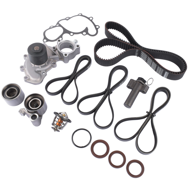 发动机正时皮带修理包 Timing Belt Kit W/ Water Pump for Toyota T100 Tacoma Tundra 4Runner 5VZFE 3.4L 1350362040 1350562070-5