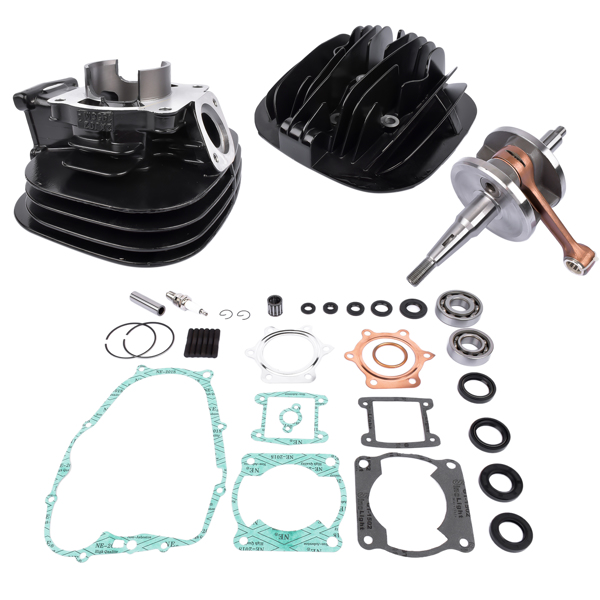 摩托车气缸 For Yamaha Blaster 200 66mm Piston Cylinder Crank Motor Rebuild Gasket Seal Kit-2