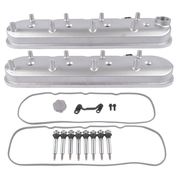 气门室盖 Aluminum Valve Covers & Coil Mounts 241-110 JM8082-1 for GM LS Cast Tall LS1 LS2 LS3-1