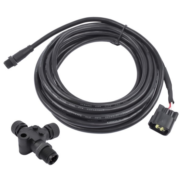  发动机接口电缆 Engine Interface Cable NMEA 2000 4.5m with T-Connector for Yamaha 2006-2023 3004.6865-6