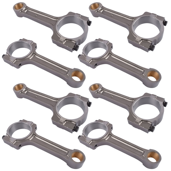 连杆 Set of 8 Floating Pin Connecting Rod w/ Bushing For GM 5.3L 6.0L LS2 LS3 Gen IV-4