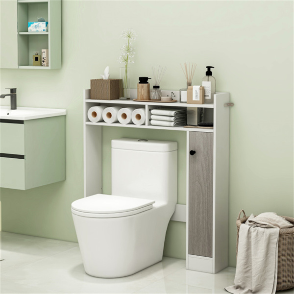 白色浴室柜，浴室储物架 （amazon shipping-发货，WALMART禁止销售）-3