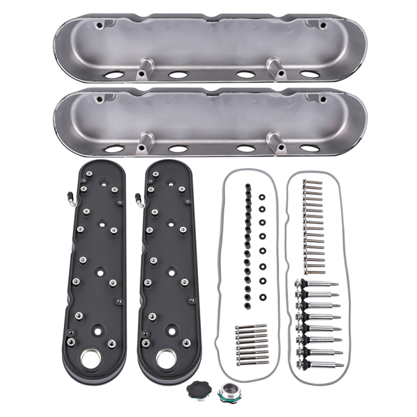 气门室盖 Aluminum Valve Covers with Coil Mounts for Chevy LS LS1 LS2 LS3 LS6 LS7 8082-3BK 8082-3-6