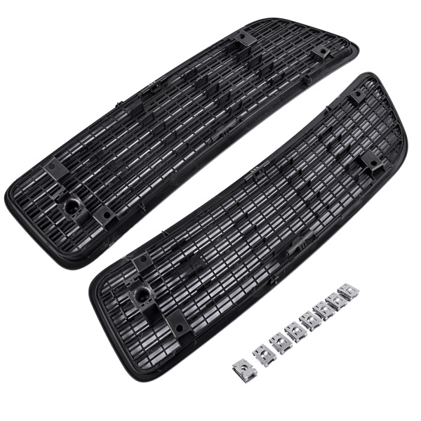 机盖风口 Pair Left & Right Side Hood Air Vent Grille Cover for Mercedes W221 S550 2007-2013-1