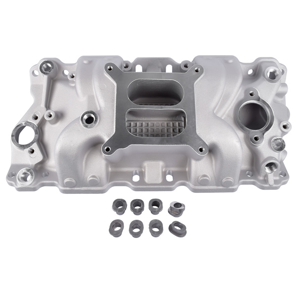 进气歧管 Dual Plane High Rise Intake Manifold For 57-86 SBC V8 305 327 350 400 1500-6500-1