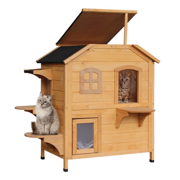 猫舍/木制猫屋 （ Amazon Shipping）（WalMart禁售）（周末不发货）-2