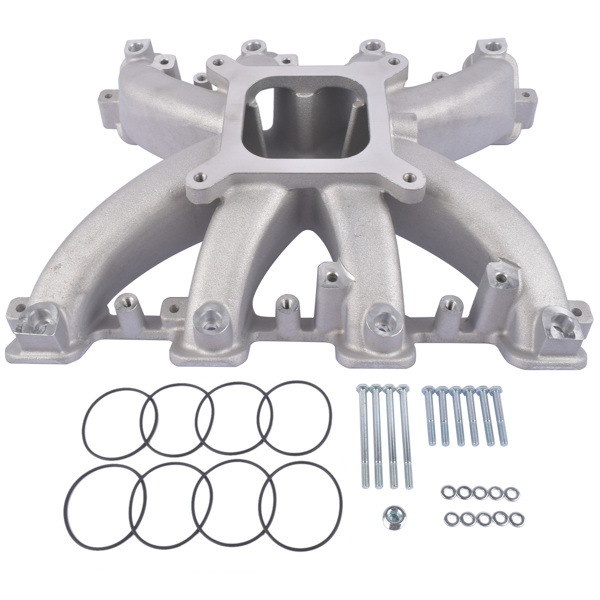 进气歧管 Single Plane Mid-Rise EFI Intake Manifold for Cadillac Chevrolet GMC Hummer LS3 L92 Engines 4150 Square Bore Flange-1