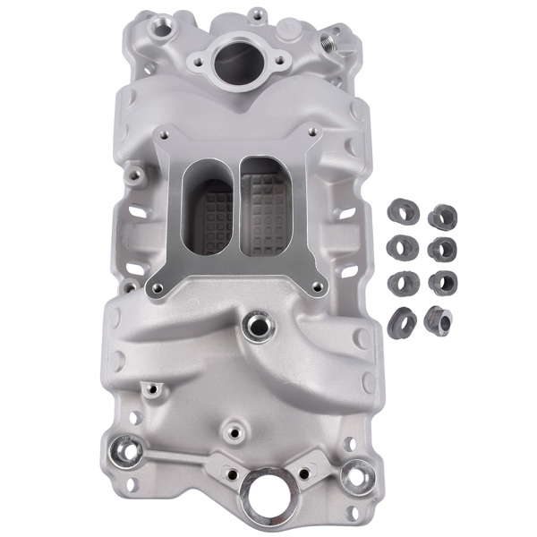 进气歧管 Dual Plane High Rise Intake Manifold For 57-86 SBC V8 305 327 350 400 1500-6500-8