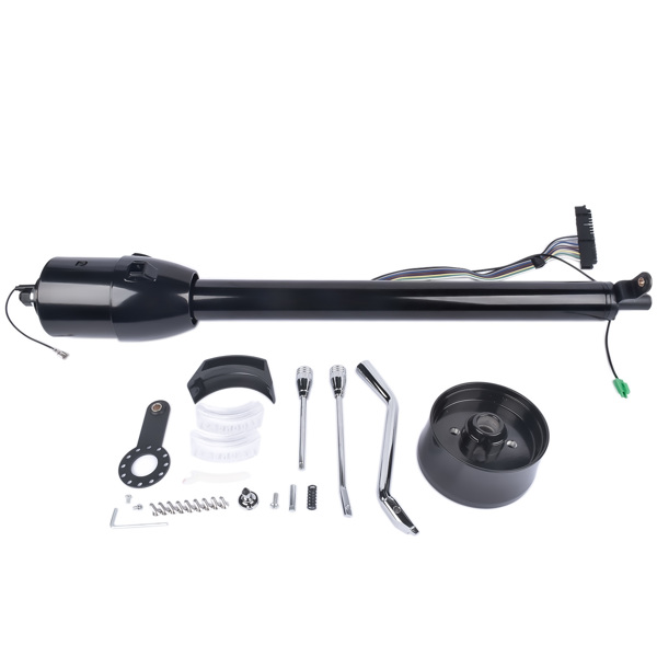 A3-汽车转向柱 Street Hot Rod 30" Black Steering Column Tilt Auto Floor Shift w/ Adapter No Key-6