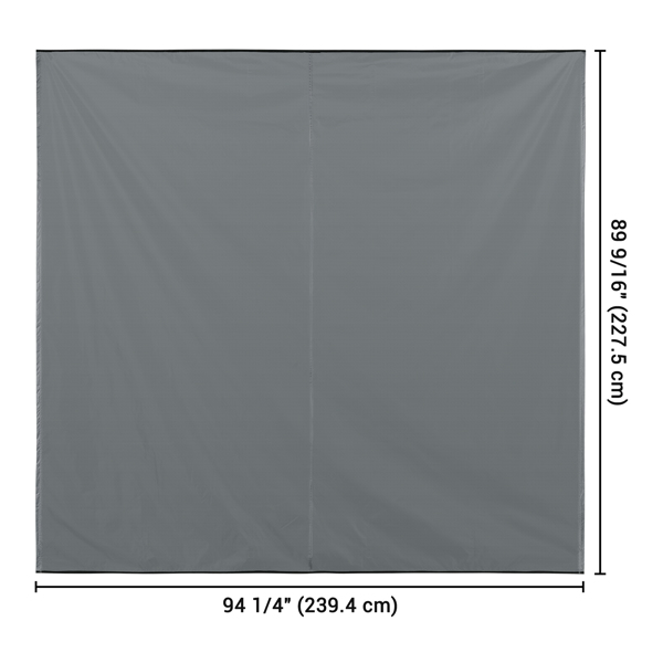 250 x 250 厘米车顶遮阳篷，车顶抽拉式 Ripstop UPF50+ 侧遮阳篷，加固铰链和杆，仅适用于吉普车/越野车/卡车/面包车车顶（周末不发货。）-12