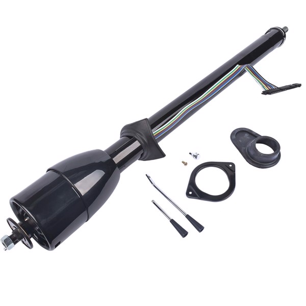 A3-汽车转向柱 35" Manual Black Floor Shift Steering Column for 67-72 Chevy/ GMC C10 C20 Pickup-4