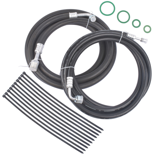 交流管路组空调软管 For Chevrolet Suburban 1500 Tahoe GMC Yukon 1994-1999 Rear Aux A/C Hoses Lines Kit 15006283-6