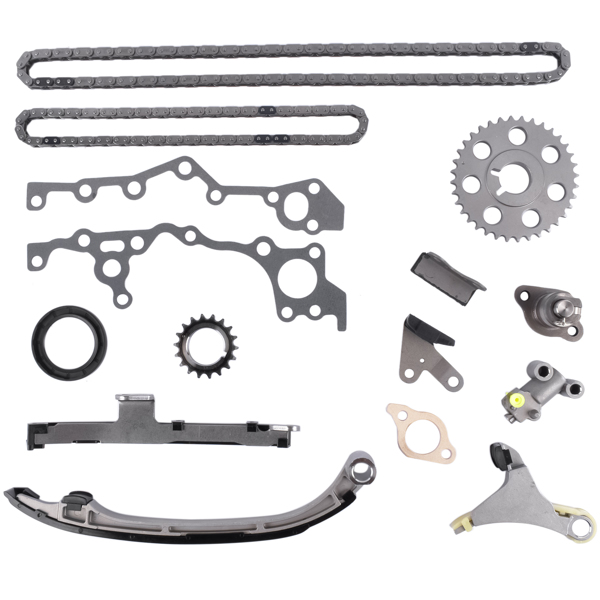 正时链条套装 Timing Chain Kit for 1994-2004 Toyota T100 4Runner Tacoma 2.7L 3RZFE 16 Valve 13507-75010 13506-75020-7