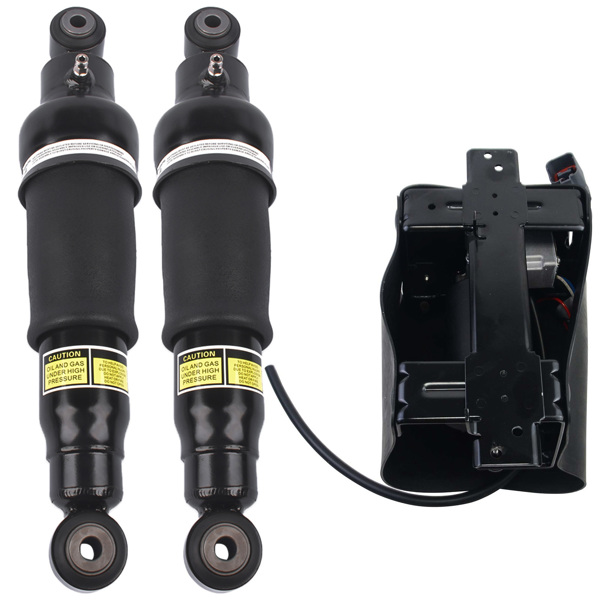 减震器 Rear Air Shock Absorbers + Compressor Pump Set of 3 For Nissan Armada 2005-2015 Infiniti QX56 2004-2010 534007S600 56200ZC01A 56200ZV60A-6