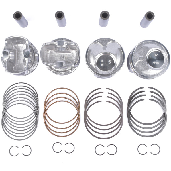 活塞套装 4 x Piston & Rings Kit For Kia Soul Forte Forte5 Hyundai Tucson Elantra 2.0L L4 2014-2018-7