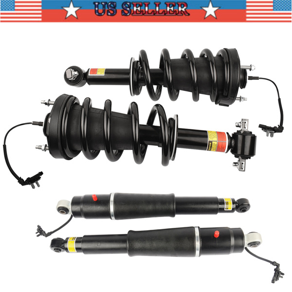  减震器 2 Front Strut Assys + 2 Rear Shock Absorbers for Cadillac Escalade Chevrolet Suburban Tahoe GMC Yukon 2015-2020 84977478 23151122 23290660-2