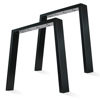 金属桌腿，76 厘米U 形桌框，家具 DIY 用桌腿，适用于餐桌、会议桌、茶几，两件装