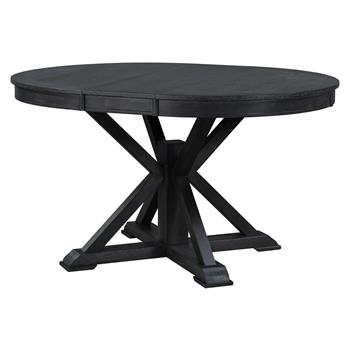 复古实用可延伸餐桌，配有 12 英寸叶子板，适用于餐厅和客厅（浓咖啡色）