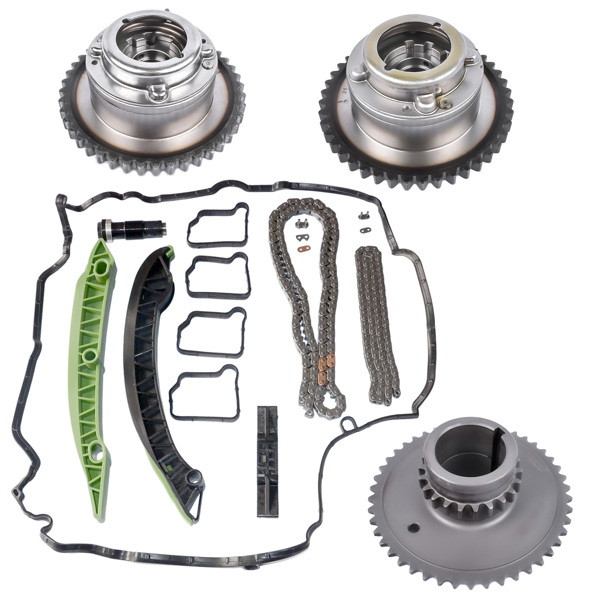 凸轮轴调节器 Timing Chain Kit w/ Camshaft Adjuster for Mercedes M271 C200 C250 C180 E200 E250 CGI 1.8L 2710501400-3