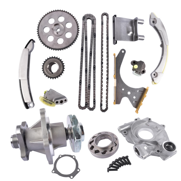 正时链条套装 Timing Chain Kit + Water Pump + Oil Pump For Chevy Colorado GMC Canyon Hummer H3 Isuzu i-290 i-370 2.9L 3.7L-4