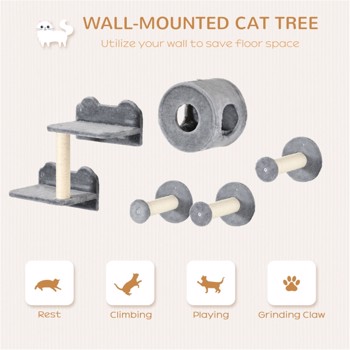 猫舍/木制猫屋/猫爬塔/猫墙架 （ Amazon Shipping）（WalMart禁售）