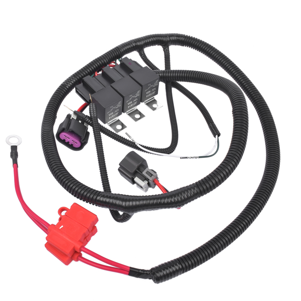 电子扇线束 Dual Electric Fan Upgrade Wiring Harness For 1999–2006 ECU Control GM Silverado-1