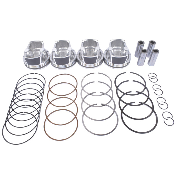 活塞套装 4 x Piston & Rings Kit For Kia Soul Forte Forte5 Hyundai Tucson Elantra 2.0L L4 2014-2018-3