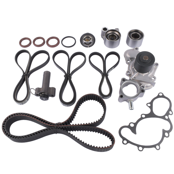 发动机正时皮带修理包 Timing Belt Kit W/ Water Pump for Toyota T100 Tacoma Tundra 4Runner 5VZFE 3.4L 1350362040 1350562070-4