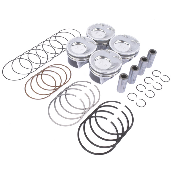 活塞套装 4 x Piston & Rings Kit For Kia Soul Forte Forte5 Hyundai Tucson Elantra 2.0L L4 2014-2018-5