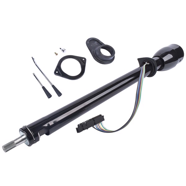 A3-汽车转向柱 35" Manual Black Floor Shift Steering Column for 67-72 Chevy/ GMC C10 C20 Pickup-3