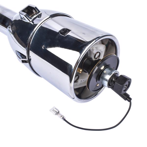 A3-汽车转向柱 32"GM Steering Column Tilt Auto No Key Universal W/ 9 Holes Wheel Adapter Chrome-9