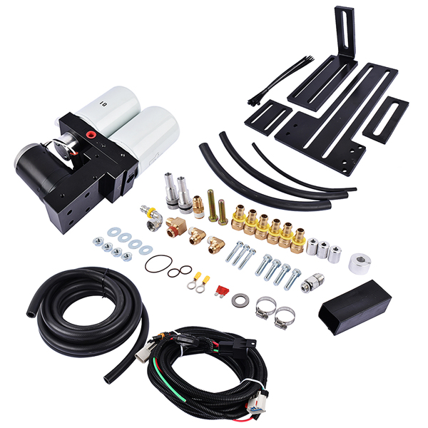 改装高流量柴油提升泵系统 100 GPH Fuel Lift Pump Kit for 05-18 Dodge Ram Cummins 5.9L 6.7L Diesel Cummins-6