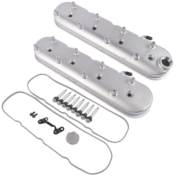 气门室盖 Aluminum Valve Covers & Coil Mounts 241-110 JM8082-1 for GM LS Cast Tall LS1 LS2 LS3-3