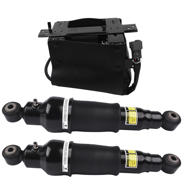 减震器 Rear Air Shock Absorbers + Compressor Pump Set of 3 For Nissan Armada 2005-2015 Infiniti QX56 2004-2010 534007S600 56200ZC01A 56200ZV60A-1