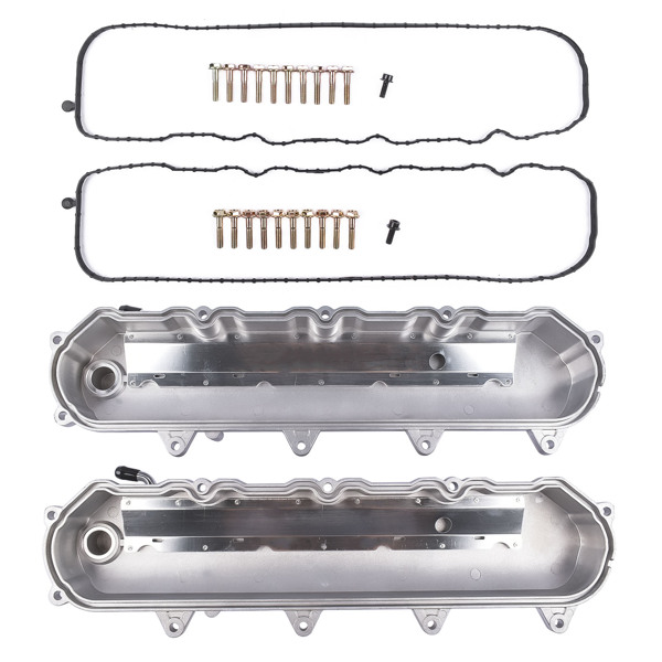 气门室盖 For GM LT GEN V Cast Aluminum Valve Covers w/ Coil Mounts 6.2L/376 LT1 LT4 L86-4