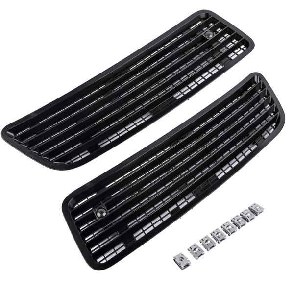 机盖风口 Pair Left & Right Side Hood Air Vent Grille Cover for Mercedes W221 S550 2007-2013-2