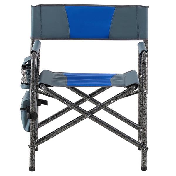 件套，折叠户外桌椅套装，适用于室内、户外露营、野餐、海滩、后院、烧烤、派对、露台，黑色/蓝色-35