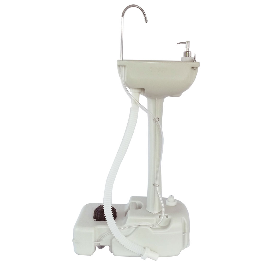 Portable Outdoor Wash Basin Removable White Travel Sink Camping Shower  Station
