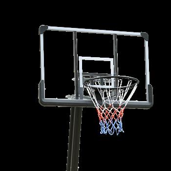 适用于户外高度可调的 6 至 10 英尺篮球架 44 英寸篮板便携式篮球架系统，配有稳定底座和轮子