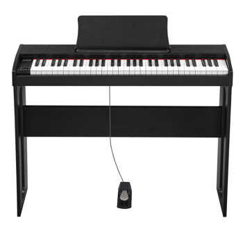 GPP-110 61键半重锤键盘 无盖立式款 黑色 电钢琴 美国