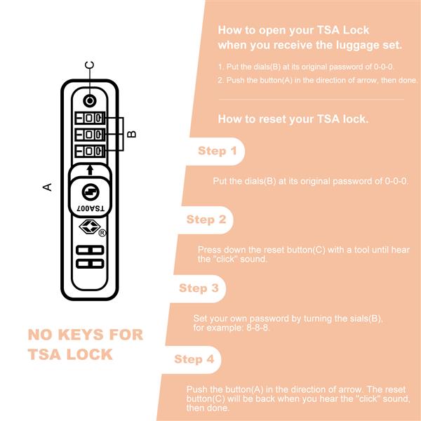 可扩展 3 件套行李箱 PC 轻便耐用手提箱，带两个挂钩、旋转轮、TSA 锁，(21/25/29) 桃红色-19