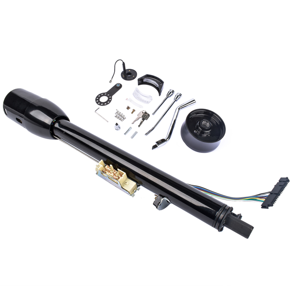 A3- 汽车转向柱 28" Black Stainless GM Tilt Steering Column with Key & Adapter R91004BK-28"-3